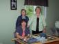 A new group of ladies learn to make mats