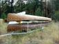 A Peachland War Canoe under restoration