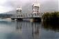 The floating Okanagan Lake Bridge across Okanagan Lake, opened by H.R.H Princess Margaret, July 1958