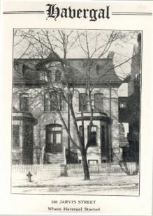 Historic photo from 1894 - Havergal Hall 350 Jarvis Street - Original site of Havergal College in Garden District