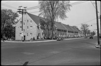 Historic photo from Friday, July 7, 1939 - Avenue Road, looking north from Glencairn Avenue (towards Havergal College)
 in Lawrence Park