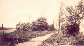 Historic photo from 1927 - Path to Havergal's 'New School' - maybe heading south from Lawrence Ave?
 in Lawrence Park