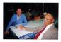 Harry Harper - with Brother Jim (left) in basement hall of Salem Chapel