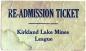 Re-Admission Ticket