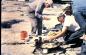 Harbour Island fishing guide Charlie Baker (middle) helping to cook up the catch.