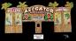 Painting of a proposed show front entitled "Aligator Wrestling" by midway artist Jack Ray.
