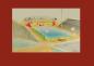 Painting of a proposed "aqua" show  probably for Belmont Park by midway designer Jack Ray.
