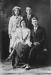 Wedding of Henry Schroeder and Bertha Dobbins. Back: Norma Hill and Cyril Ouellette