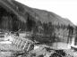 Construction of Hyrdo-Electric Dam, Similkameen River / Hedley B.C. ca.1913