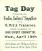 A paper token from a Tag Day fundraiser held by the War Effort Committee for the H.M.C.S Transcona