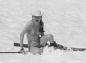 Jane Ferris, a celebrated local icon, enjoying a little spring skiing on Whistler Mountain.