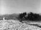 Image of Whistler Mountain after a light snowfall. 