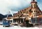 The clocktower, shown under construction, has become a landmark along Whistler's Village Stroll. 