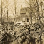 Troops at the Armoury, WWI