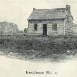 “Residence No. 1. Present owner emerging from inspection”; “Residence No. 2.”; “Residence No. 3.”, 1891
