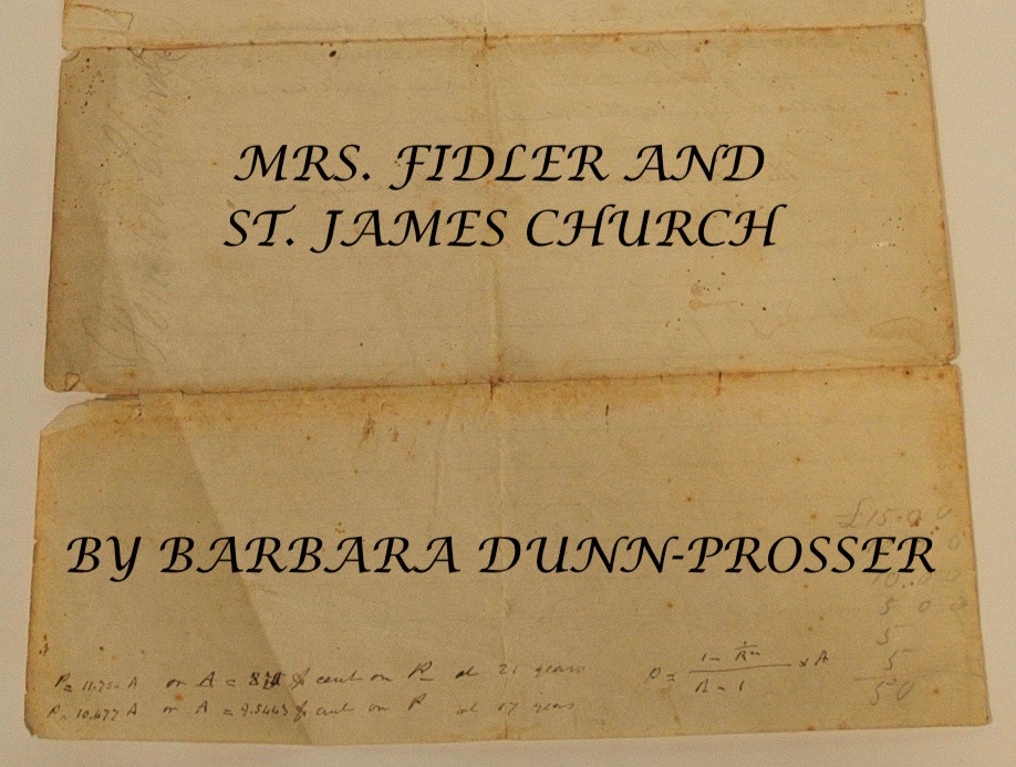 Mrs. Fidler and St. James Church Anne Langton Anglican Churchwoman