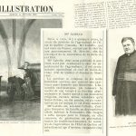 Photomontage Showing an Engraving of Curé Labelle, 1890
