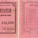 First Ticket from the First Series of the National Colonization Lottery