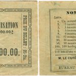 Ticket from the Second Series of the National Colonization Lottery