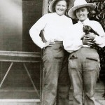 Winnie Draper and Alice Draper, Winfield, 1937