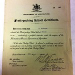 Packing School Certificate