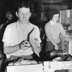 Women at work in the Woodsdale packinghouse, 1944