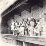 Applebox Belles at the Woodsdale packinghouse, 1940s