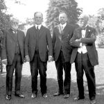 John Stanley Plaskett and distinguished guests at the official opening of the DAO