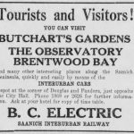 Newspaper advertisement including the Observatory as a site to visit