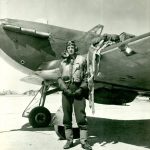 Lamont (Lal) Parsons with his Hawker Hurricane Fighter Plane