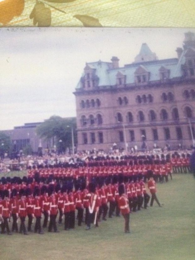 Soldiers on Parade grounds in Ottawa