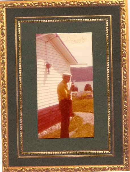 John Hayse, Sr outside his home