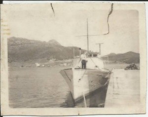 Leo Gaulton on the deck of the Lady Anderson