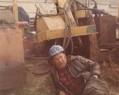 Pad Hayse resting on CP Rail worksite
