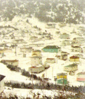 Photo of Parkers Cove in Winter taken in the early 70s