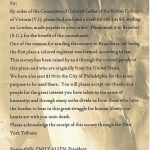 Letter to Hannibal Hamlin, Vice President of the United States