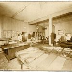 John Thomas Pierre in his tailor shop circa 1890