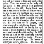 Mystery surrounds the death of Louis Stark