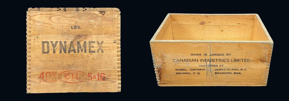 Dynamite Crates from the Beachville District Museum collection