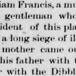 Remembering William Francis (1816 – 1894)