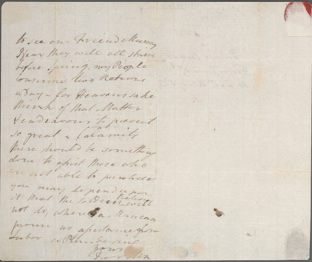 Handwritten letter in cursive on yellowed paper dated 1783.