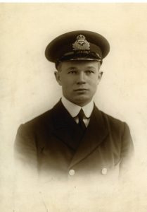 A man in a British Royal Naval Air Service uniform.