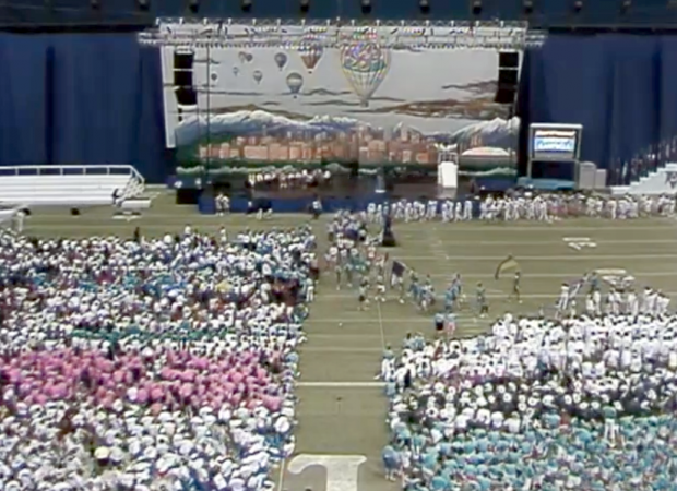 The Opening Ceremonies Parade of Athletes at B.C. Place Stadium with a focus on the international contingent.