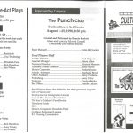Cultural Festival of Theatre Playbill (side one)