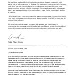 Letter to the Congregation, March 13, 2020