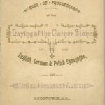 Laying of the Cornerstone Programme Booklet, 1885