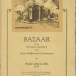 Women’s Auxiliary Bazaar Souvenir Program