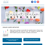 Shaar Cares, Synagogue E-newsletter, May 15, 2020