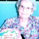 Élisabeth Bélisle on her 100th birthday