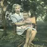 Pearl Treggett and son Brian